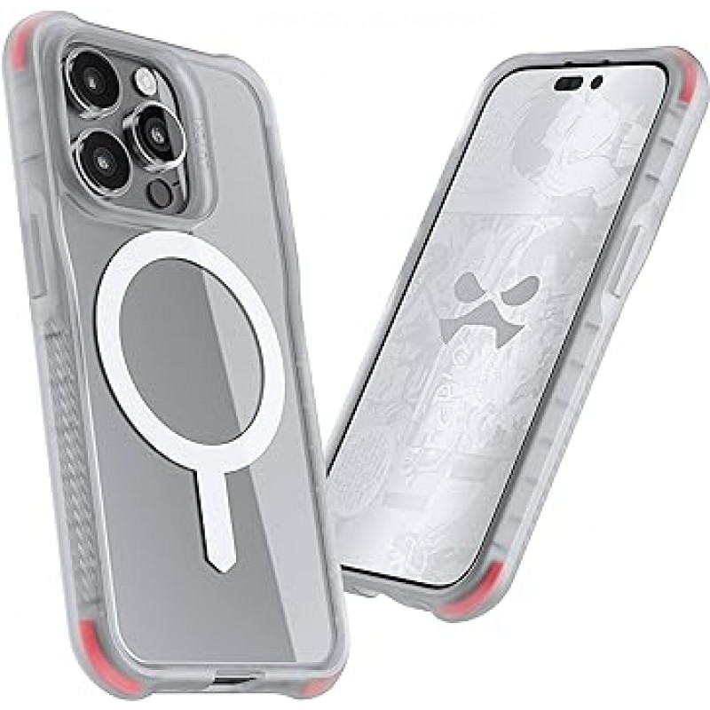 Ghostek COVERT MagSafe iPhone 14 Pro 케이스, Apple Mag 안전 액세서리용 강력한 자석이 있는 투명 보호 커버 황변 방지 2022 Apple iPhone 14 Pro(6.1인치)(투명)