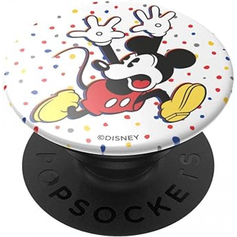 PopGrip Confetti Mickey & MINNIE 클래식 PopSOCKETS 스마트폰 링, 스마트폰 스탠드, 스마트폰 그립, 스마트폰 액세서리, iPhone 및 Android