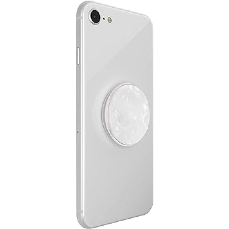 PopGrip 아세테이트 펄 화이트 PopSOCKETS 스마트폰 링 스마트폰 스탠드 스마트폰 그립 스마트폰 액세서리 iPhone Android