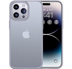 CASEKOO iPhone 15 Pro 케이스, 충격 방지, 미끄럼 방지, 지문 방지, 미국 군용 MIL 표준, 무광 마감, 스트랩 구멍, SGS 인증, 황변 방지, 내구성, 커버, 무선 충전 호환, 6.1인치 케이스(무광 회색)