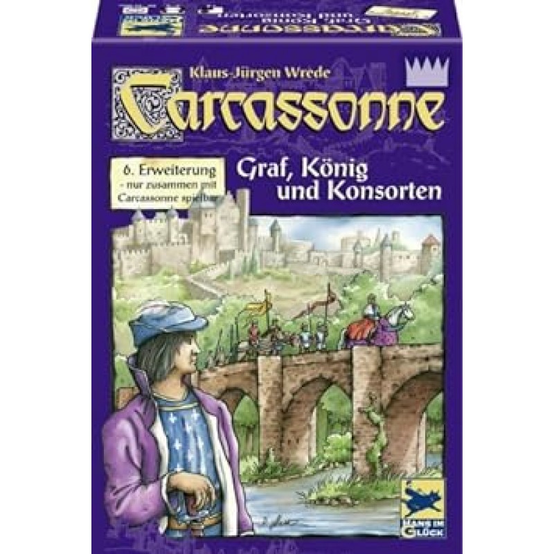 카르카손 확장 세트 6 강과 왕과 예배당 (Carcassonne: Erweiterung 6: Graf, Konig & Konsorten) 보드게임 [병행수입]