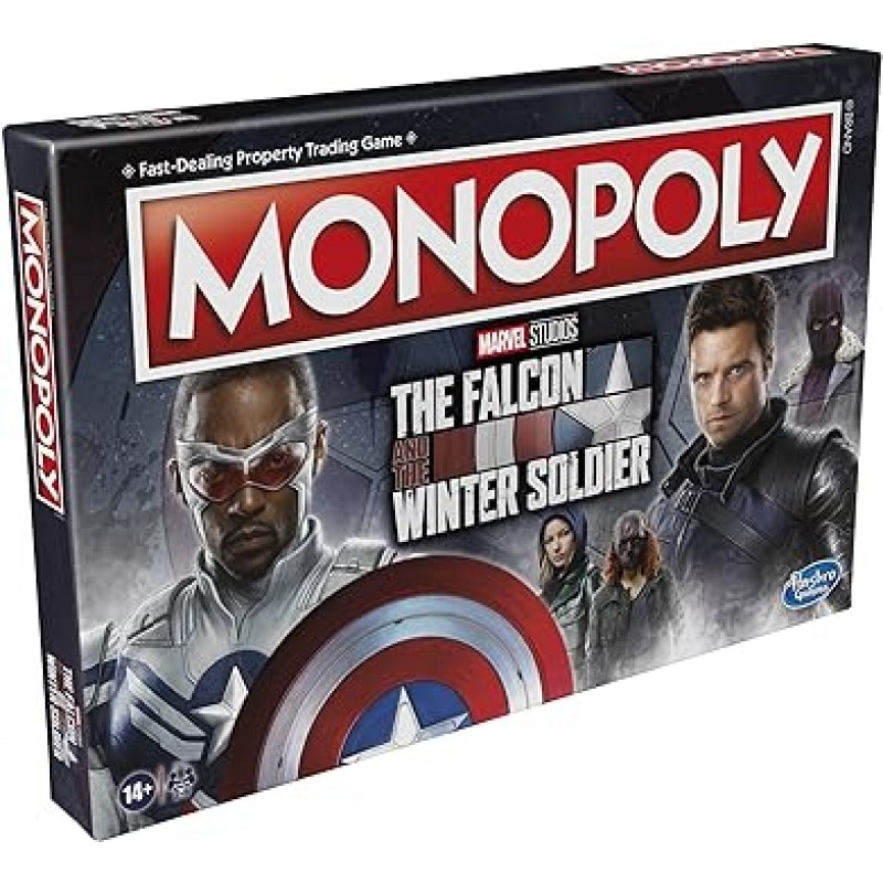 MONOPOLY : Marvel Studios The Falcon and The Winter Soldier Edition 보드 게임 마블 팬용 2~6인용 대상 연령 14세 이상