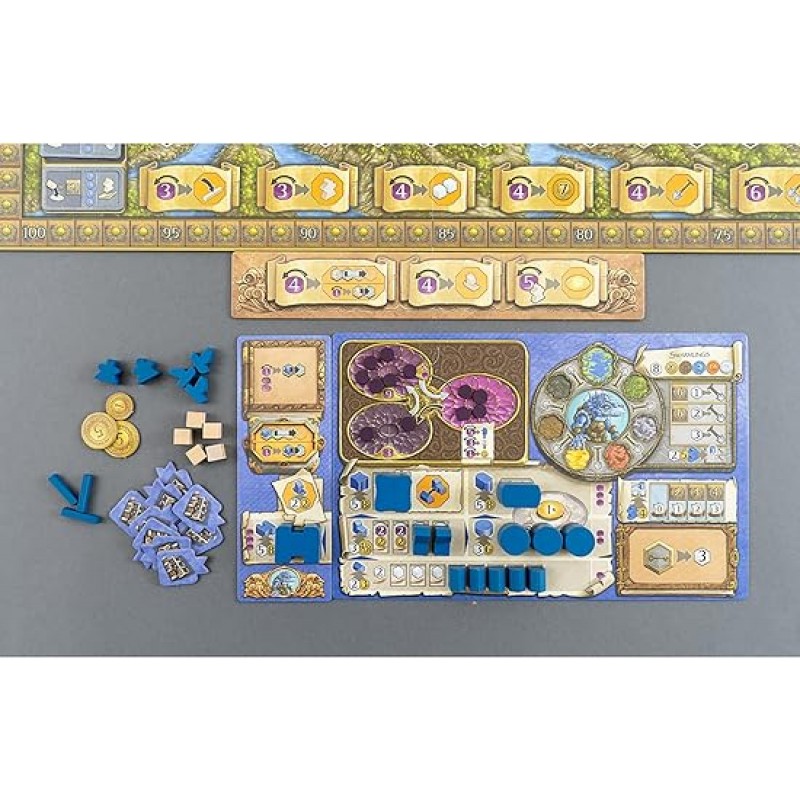 Capstone Games Terra Mystica: Big Box - 세트 내용: Terra Mystica: 기본 게임, Fire & Ice Expansion, Merchants of The Seas Expansion, Automa Factory 솔로 모드 14세 이상, 1-5인용, 플레이어당 30분