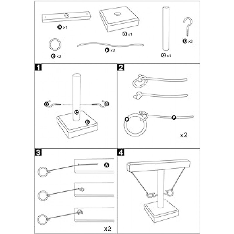 제로디스 후크 샷 장난감, 후크 링 샷 게임, 링 토스 게임, 토스 토스 장난감, 내마모성, 휴대가 편리, 캠핑, 여행, 파티, 바