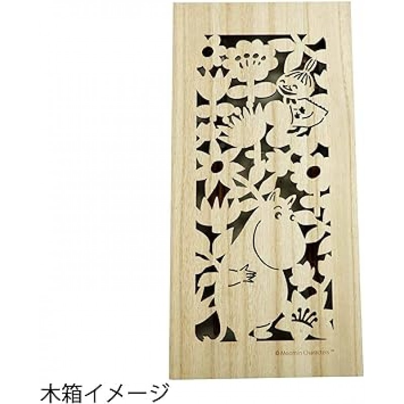 Yamaka Shoten MOOMIN 하바리움 젓가락 쌍 세트 나무 상자 길이 약. 8.3인치(21cm) 9.1인치(23cm) 무민 상품 북유럽 어머니의 날 선물 식기 선물 결혼 선물 일본제 MM2100-842H