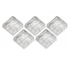 Aderia F-70861 젓가락 받침, 최대 1.4 x 1.4 x 높이 0.6인치(3.5 x 3.5 x 1.6cm), 5개 세트, 크리스탈 유리, 일본산