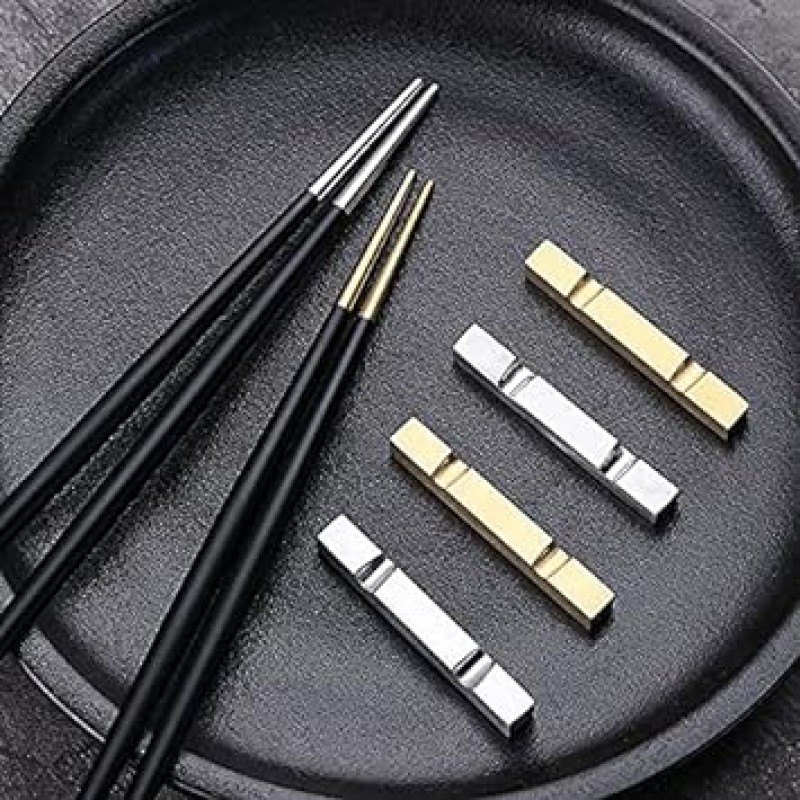 안두수저세트, 금색, 스타일리시, 젓가락세트, 젓가락, 식기, 둥근젓가락, 5쌍세트, 스테인리스, 디너커트러리세트, 디너스푼, 나이프, 포크, 스테이크나이프, 테이블나이프, 디저트, 스푼, 파스타포크, 디너 세트, 커트웰, 디너나이프, 스테이크포크, 서양식식기세트, 레스토랑용, 가정용, 식기세척기금고, 주방용품, 크리스마스, 결혼선물, 18-8 스테인리스, 선물용(젓가락 5쌍) (블랙골드, 세트) 젓가락 5개 중)