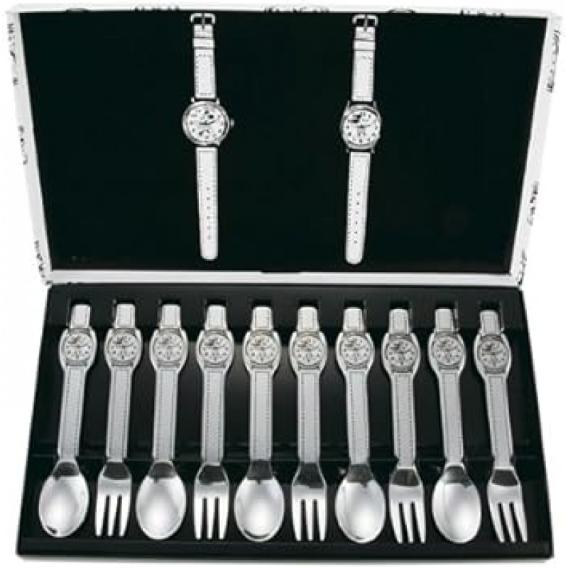 디즈니 빈티지 시계 커트러리 10피스 세트 13011