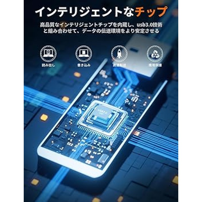 DETROVA USB 메모리, 512GB, USB 3.0 메모리, 대용량, 외부 용량, 용량 부족 제거, 360도 회전, Mac, Windows PC, 합금, 방수, 방진, 충격 방지, 휴대용, 편리함, 플러그 앤 플레이