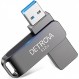 DETROVA USB 메모리, 512GB, USB 3.0 메모리, 대용량, 외부 용량, 용량 부족 제거, 360도 회전, Mac, Windows PC, 합금, 방수, 방진, 충격 방지, 휴대용, 편리함, 플러그 앤 플레이