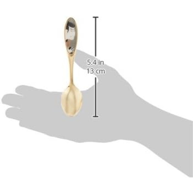 스패너, 스푼, 금도금 색상 13.6cm 우키요에 커트러리, 티스푼, ​​UKI 5개 세트 – 1