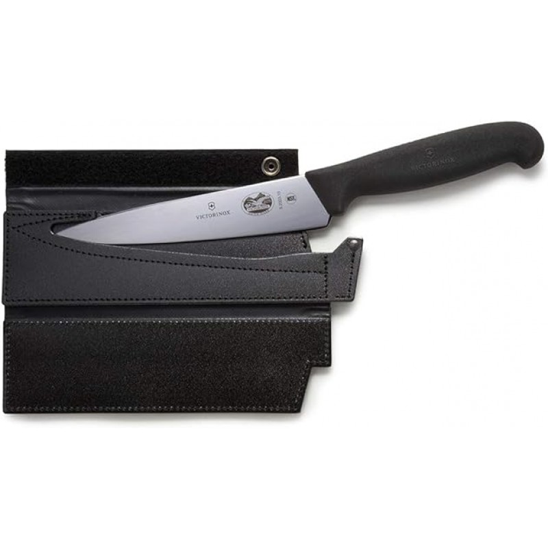 VICTORINOX 5.2003.15-X1 야외 요리 칼, 5.9인치(15cm), 블랙, 전문 Gyuto 칼, 야외 요리, BBQ