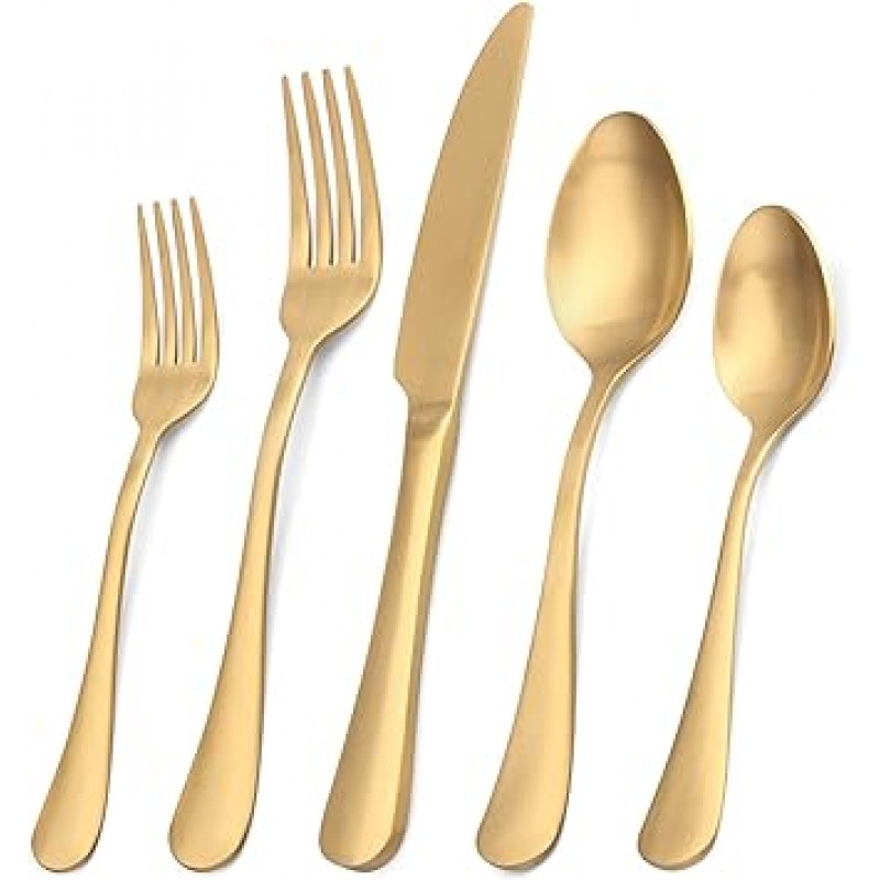 실버 Flatware 세트 20 조각 스테인레스 스틸 Flatware 세트 주방 용품 세트 서비스 4 식기 칼 세트 홈 레스토랑 식기 세척기 안전