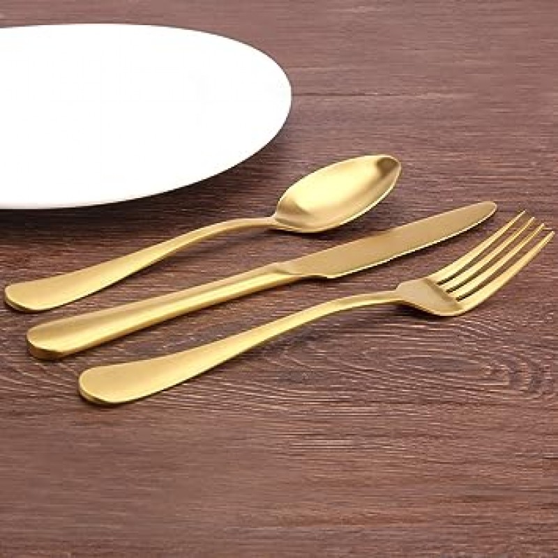 실버 Flatware 세트 20 조각 스테인레스 스틸 Flatware 세트 주방 용품 세트 서비스 4 식기 칼 세트 홈 레스토랑 식기 세척기 안전