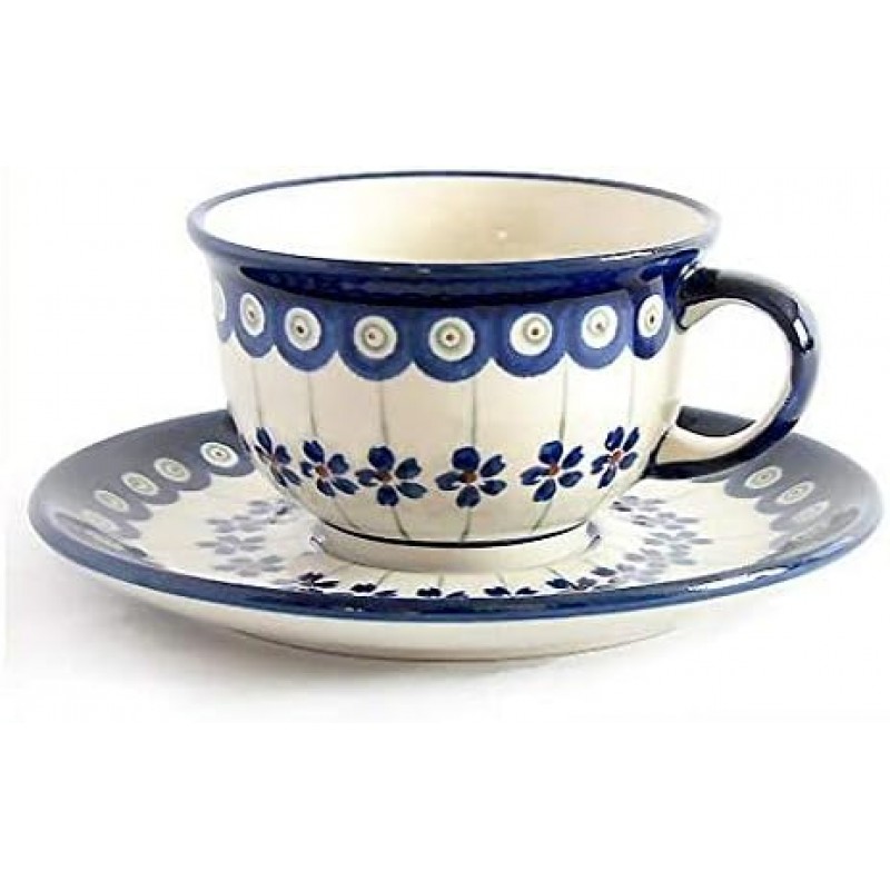 [Zaklady Ceramiczne Boleslawiec/zakuwadyi boresuwavxietu Pottery] Cup & Saucers – 166 po-rissyupotari-