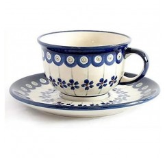 [Zaklady Ceramiczne Boleslawiec/zakuwadyi boresuwavxietu Pottery] Cup & Saucers – 166 po-rissyupotari-