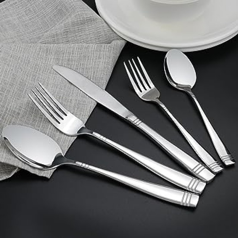 obston 70-piece Flatware 세트 스테인레스 스틸, 서비스 for 14