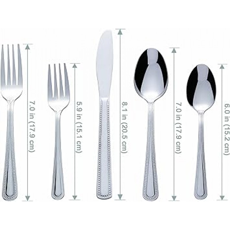 Bon 진주 20-piece 스테인레스 스틸 Flatware Set