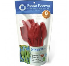 해외 직송품Everyday Cutlery, Pepper Red 24 pc by Preserve