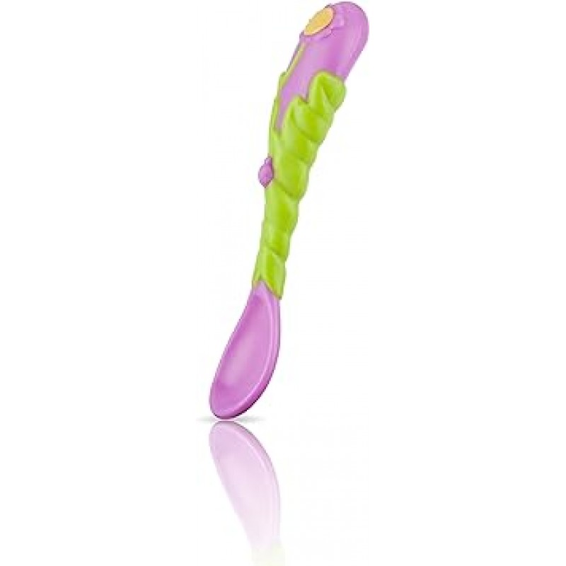 Nuby Flower Child Stainless Steel Cutlery Set Nuby 꽃 아이 스테인레스 스틸 칼 붙이 세트