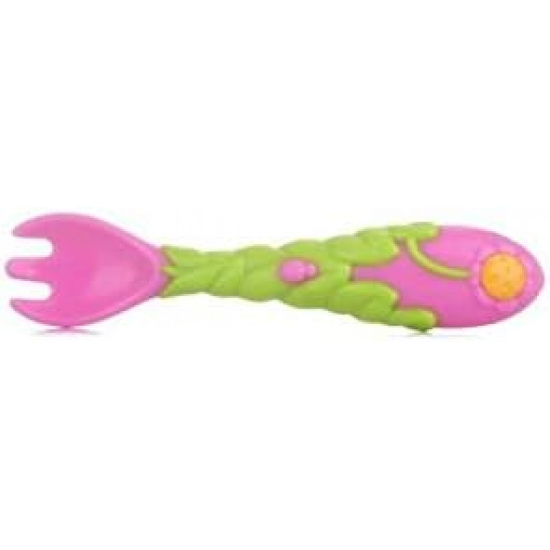 Nuby Flower Child Stainless Steel Cutlery Set Nuby 꽃 아이 스테인레스 스틸 칼 붙이 세트