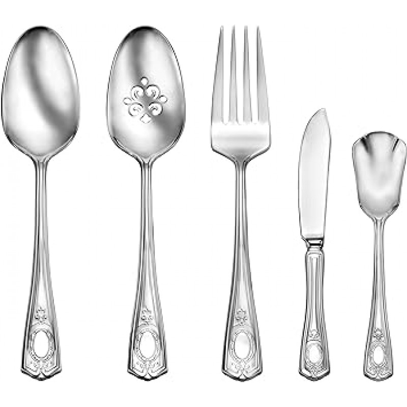 Oneida Louis XVI 45 Piece Fine Flatware 세트, 18 /10 스테인리스, 서비스 for 8