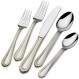 Mikasa 65 Piece Regent Bead Gold Stainless Steel Flatware Set (Set of 12), Silver by Mikasa [병행 수입품]