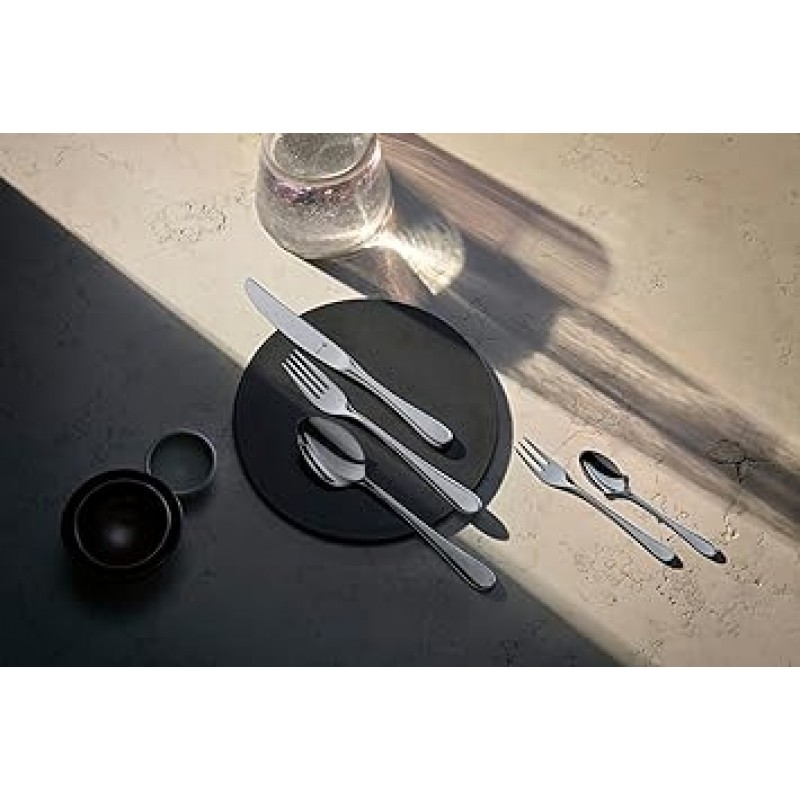 WMF 칼 붙이 세트 Merit Cromargan 보호 스테인레스 스틸 Polished Extremely Scratch Resistant with 삽입 블레이드 30-pieces for 6 people 11.4091.6340
