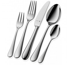 WMF 칼 붙이 세트 Merit Cromargan 보호 스테인레스 스틸 Polished Extremely Scratch Resistant with 삽입 블레이드 30-pieces for 6 people 11.4091.6340