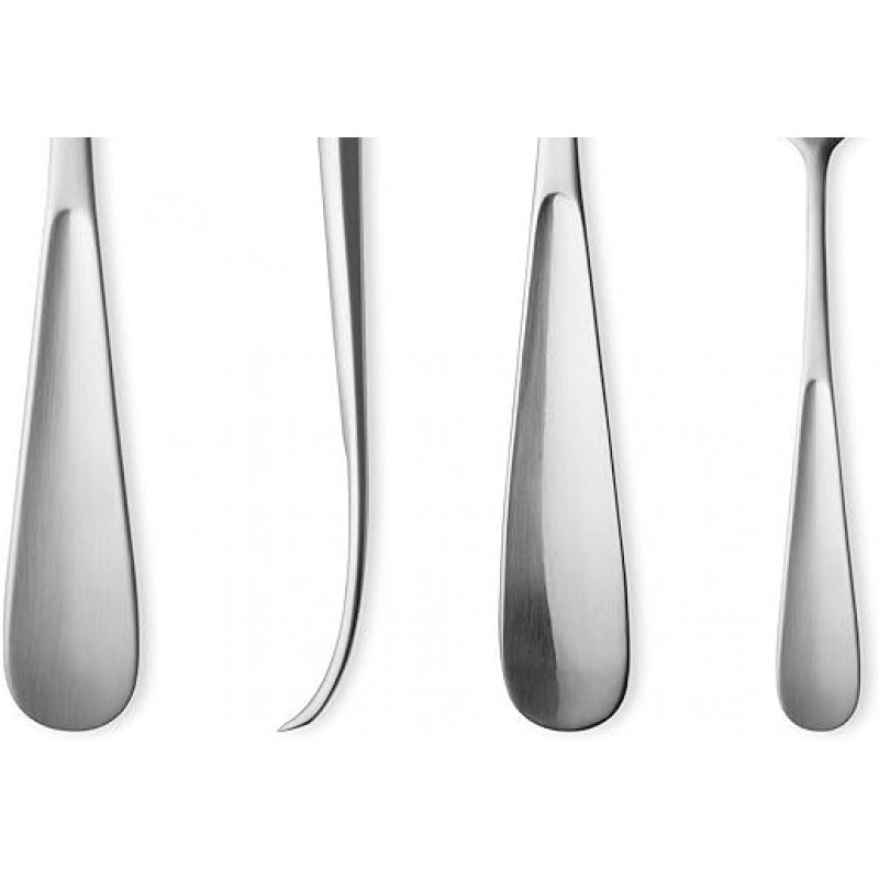 [Georg Jensen/George Gen Molds] 비비아나 4종 세트 커트러리, 무광 마감