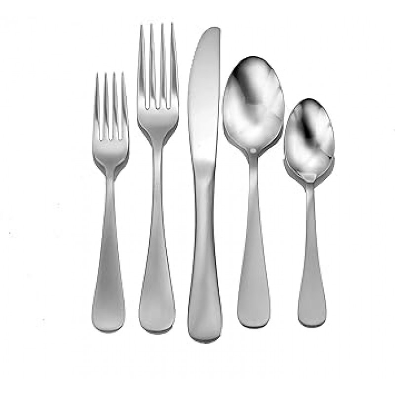Liberty Tabletop 새틴 아나폴리스 65피스 식기류 세트 12인용 서비스 Liberty Tabletop 제작