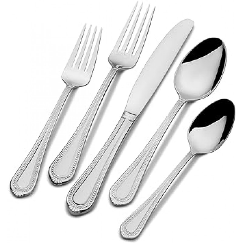 Mikasa Regent Bead 65-Piece Flatware Set [병행 수입품]