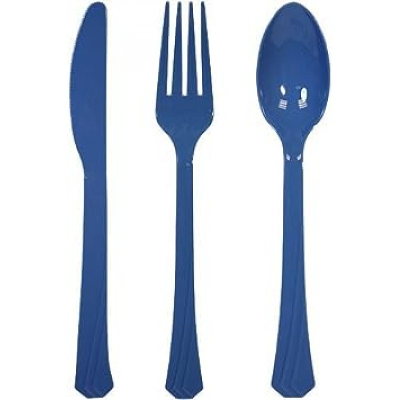 Tiger 요리사 플라스틱 칼 붙이 세트 정렬 색상Heavy Duty Colored 플라스틱 Silverware 세트 Primary Colors 레드 silverware set colored