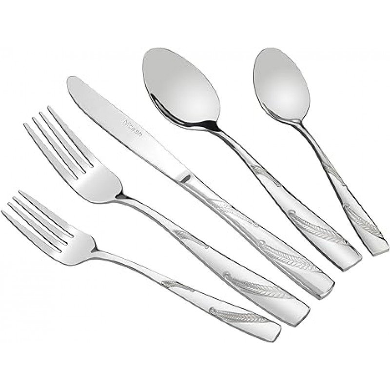 Nicesh 80-piece 스테인레스 스틸Flatware Set, Service for 16