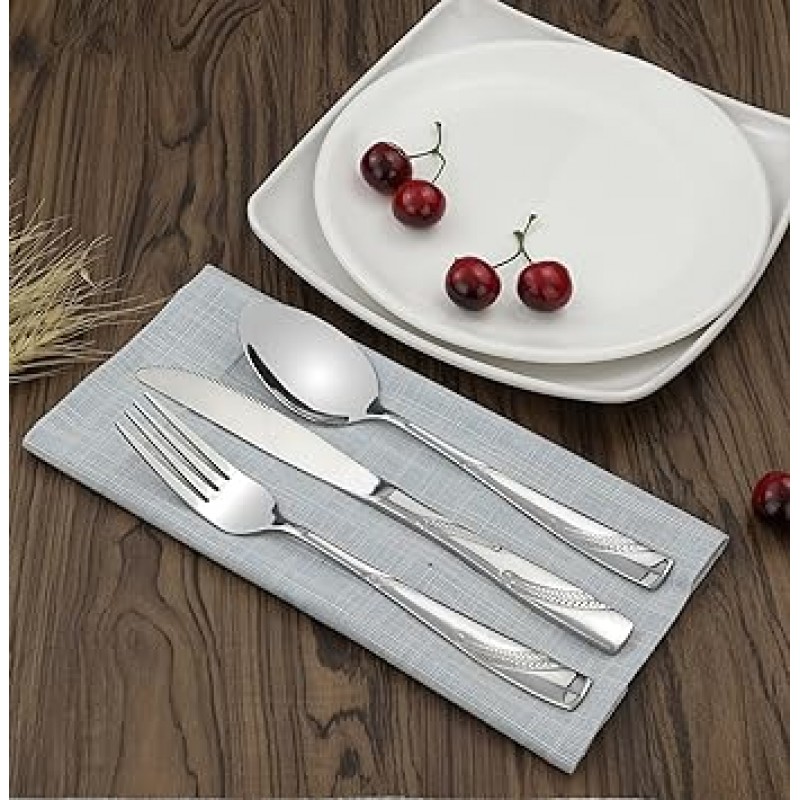 Nicesh 80-piece 스테인레스 스틸Flatware Set, Service for 16