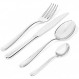 Alessi LCD01S24R Pcs.Cutlery 4R Caccia 24피스 수저 세트, 실버