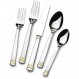 세인트 제임스 의회 사당 돔 골드 악센트 65-piece Flatware 세트, Made of 18 / 10 프리미엄 스테인레스 스틸