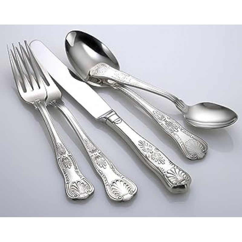 Liberty 테이블탑 Sheffield 45피스 식기류 세트 8인용 서비스 by Liberty Tabletop