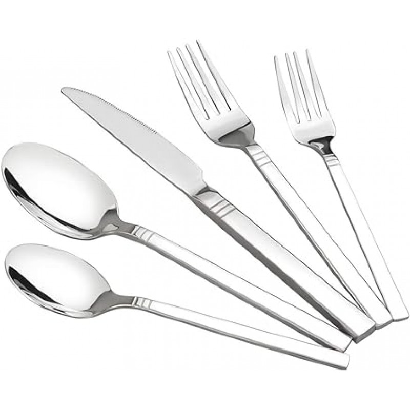 fIaze 80 개 스테인레스 스틸Flatware Set, Service for 16