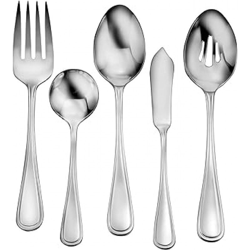 Liberty Tabletop 클래식 림 45 Piece Flatware Set for 8 Made in USA