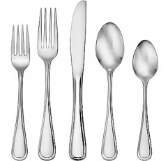 Liberty Tabletop 클래식 림 45 Piece Flatware Set for 8 Made in USA