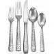 Liberty Tabletop 직조 65-piece 18 / 10 Flatware 세트 서비스 for 12 , Includes Serving 조각Made in USA