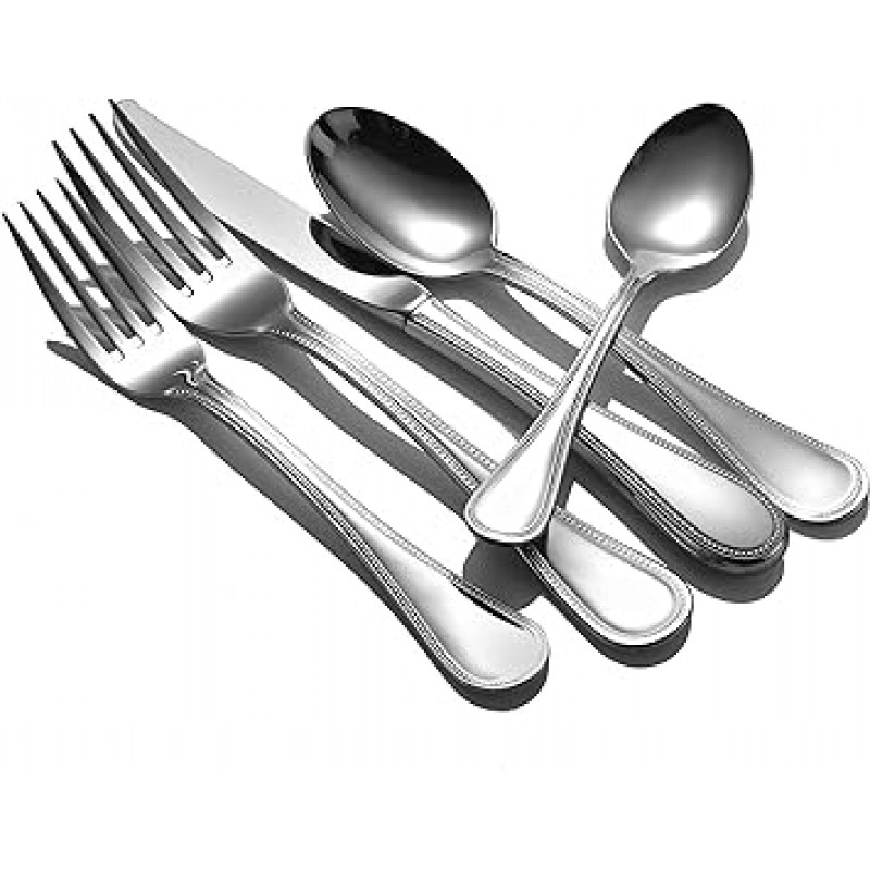 진주 20 Piece Flatware 세트 18 / 10 Made in USA