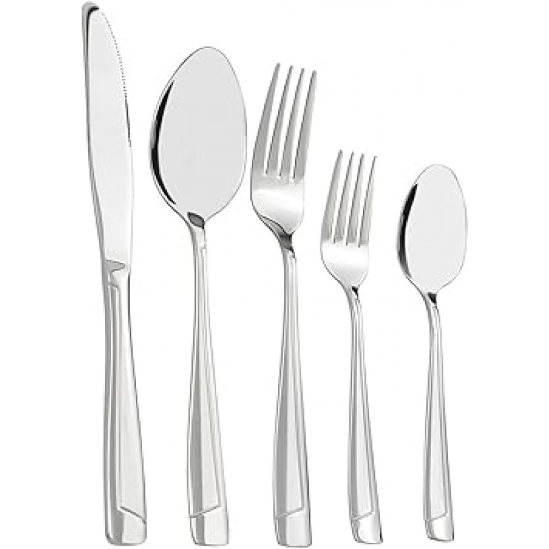 Cand 스테인레스 스틸Flatware Set, Service for 6