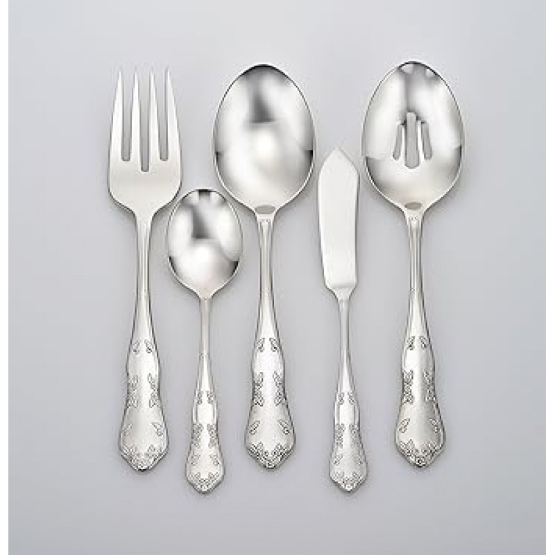 Liberty Tabletop 마사 워싱턴 45-piece 18 / 10 Flatware set for 8 , includes serving 피스Made in USA