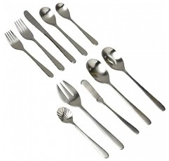 Splendide 919462 Helena 45pc Flatware 세트, 스테인레스 스틸