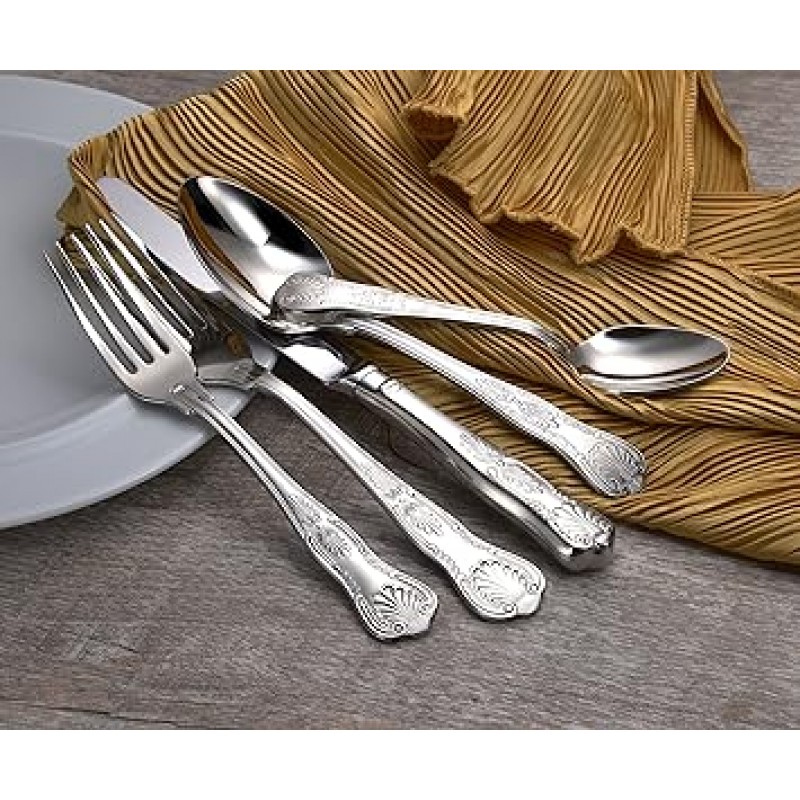 Liberty Tabletop 셰필드 65 Piece Flatware Set for 12 Made in USA