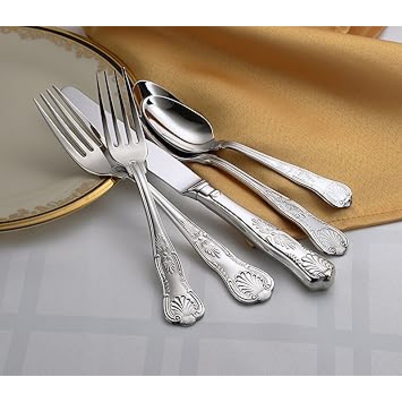 Liberty Tabletop 셰필드 65 Piece Flatware Set for 12 Made in USA