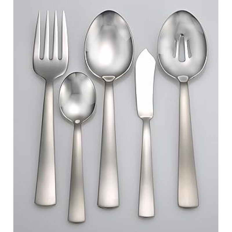 Liberty Tabletop 새틴America 65-piece 18 / 10 Flatware 세트 서비스 for 12 , Includes Serving 조각Made in USA