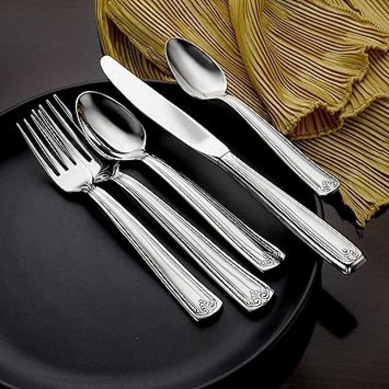 Prestige 20 Piece Flatware 세트Made in USA